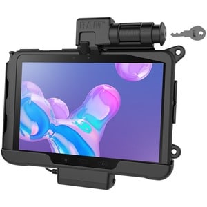 RAM Mounts Skin Key-Locking Powered Dock for Samsung Tab Active Pro - Wired - Tablet PC - Charging Capability - Synchroniz