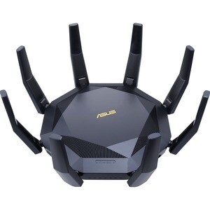 Asus RT-AX89X IEEE 802.11ax Ethernet Wireless Router - 2.40 GHz ISM Band - 5 GHz UNII Band - 8 x Antenna(8 x External) - 7