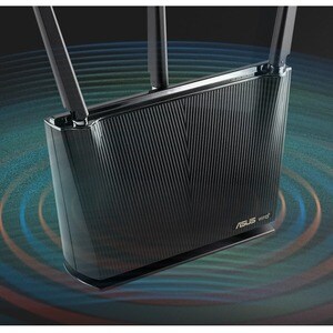 Asus RT-AX68U IEEE 802.11ax Ethernet Wireless Router - 2.40 GHz ISM Band - 5 GHz UNII Band - 3 x Antenna(3 x External) - 3