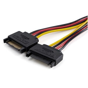 StarTech.com Cable Divisor Splitter SATA a LP4 en Y - con Recubrimiento en PVC y Alambre de 53,47mm2 (DSATPMOLP4) - Para F