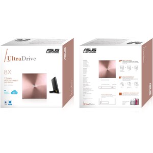 Asus SDRW-08U5S-U DVD-Writer - 1 x Pack - Pink - DVD-RAM/±R/±RW Support - 24x CD Read/24x CD Write/24x CD Rewrite - 8x DVD