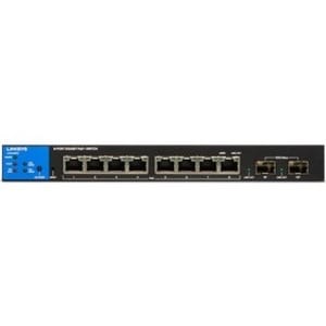 Linksys 8-Port Managed Gigabit PoE+ Switch - 8 Ports - Manageable - TAA Compliant - 3 Layer Supported - Modular - 2 SFP Sl