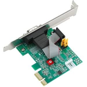 SIIG DP Cyber RS-232 1S PCIe Card - 250Kbps - ASIX AX99100 Chipset - PCI Express Base Specification 2.0 Compliant