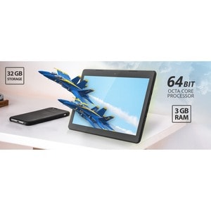 Tablet Hannspree Zeus - 33,8 cm (13,3") Full HD - Cortex A73 Octa core (8 Core) 2 GHz + Cortex A53 - 3 GB RAM - 32 GB SSD 