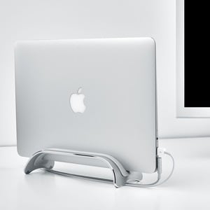 SIIG Aluminum Vertical Laptop Stand For 13" to 15" Macbooks & Laptops - Anti-Scratch & Anti-Slip Space Saving Stand