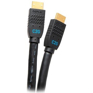 C2G 35ft Ultra Flexible 4K Active HDMI Cable Gripping 4K 60Hz - In-Wall M/M - 35 ft HDMI A/V Cable for Computer, Projector