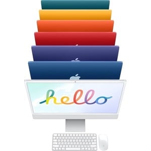 Apple iMac MGPL3X/A All-in-One Computer - Apple M1 Octa-core (8 Core) - 8 GB RAM - 512 GB SSD - 61 cm (24") 4.5K 4480 x 25