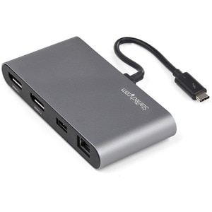 StarTech.com Docking Station - 2 Displays Supported - 4K - 3840 x 2160 - 1 x USB Type-A Ports - USB Type-A - 1 x RJ-45 Por