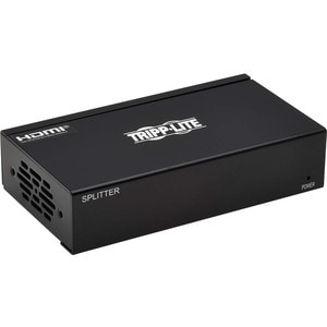 Tripp Lite HDMI Over Cat6 Extender Kit Splitter/2x Pigtail Receivers 4K PoC - 1 Input Device - 4 Output Device - 230 ft Ra