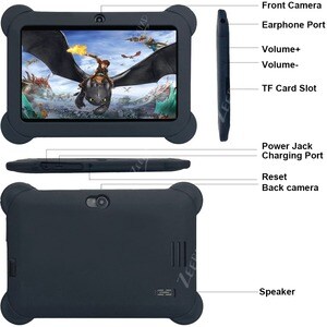 Zeepad Tablet - 7" HD - Cortex A7 Quad-core (4 Core) 1.60 GHz - 1 GB RAM - 16 GB Storage - Android 4.4 KitKat - Black - Al
