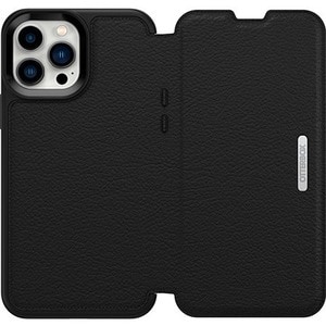 OtterBox Strada Carrying Case (Wallet) Apple iPhone 13 Pro Max, iPhone 12 Pro Max Smartphone - Shadow Black - Drop Resista