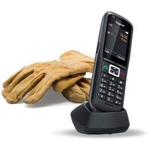 Gigaset R700H Pro Bluetooth/DECT Cordless Phone - Black - Cordless - Corded - 1 x Phone Line - 1 Simultaneous Calls - Spea