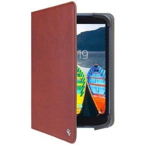 Gecko Covers Carrying Case (Flip) for 17.8 cm (7") to 20.3 cm (8") Tablet - Brown - Polyurethane - PU Leather Exterior Mat