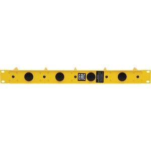 Tripp Lite Horizontal Cable Manager Flexible Rings Yellow 1U Rackmount - Horizontal Cable Manager - Yellow - 1U Rack Heigh