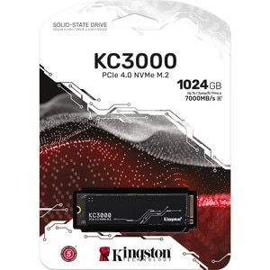 Kingston KC3000 1 TB Solid State Drive - M.2 2280 Internal - PCI Express NVMe (PCI Express NVMe 4.0 x4) - Desktop PC, Note