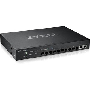 ZYXEL 10-port 10G Smart Managed Fiber Switch with 2 Multi-Gigabit Ports - 2 Ports - Manageable - 10 Gigabit Ethernet - 10G