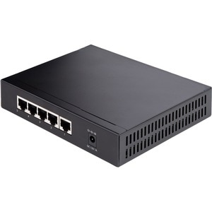 StarTech.com Unmanaged 2.5G Switch, 5 Port 2.5GBASE-T Unmanaged Ethernet Switch, Desk | Wall Mount Kit, Compatible w/ 10/1