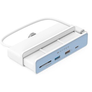 Hyper 6-in-1 USB-C Hub for iMac 24" - for Desktop PC/Tablet/Smartphone - Memory Card Reader - microSD, SD - 7.50 W - USB T