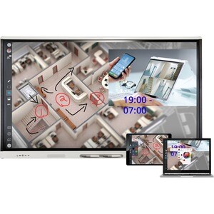 SMART Board MX055-V3 Pro Series Interactive Display with iQ - White, No HDMI Out - 55" LCD - 6 GB - Touchscreen - 16:9 Asp