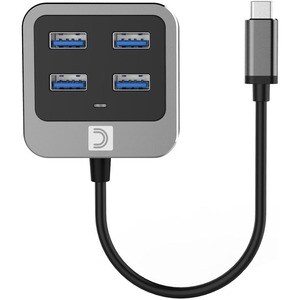 Comprehensive VersaHub SuperSpeed 10Gbps 4-Port USB Hub - USB 3.2 (Gen 2) Type C - Portable - 4 USB Port(s) - Windows, Mac