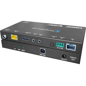 Comprehensive HDMI Extender - 2 x Network (RJ-45) - 3 x USB - 2 x HDMI - 330 ft Extended Range - Metal - Black