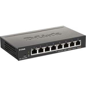 Conmutador Ethernet D-Link DGS-1100 DGS-1100-08PV2 8 Puertos Gestionable - Gigabit Ethernet - 1000Base-T - 2 Capa compatib
