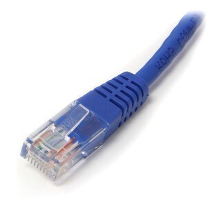 StarTech.com 35 ft Blue Molded Cat5e UTP Patch Cable - Make Fast Ethernet network connections using this high quality Cat5