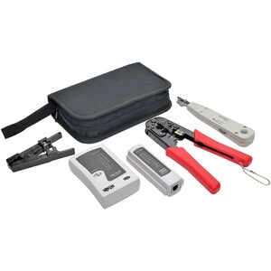 Tripp Lite 4 Pc Network Installer Tool Kit w/ Carrying Case RJ11 RJ12 RJ45 - RJ11 RJ12 RJ45