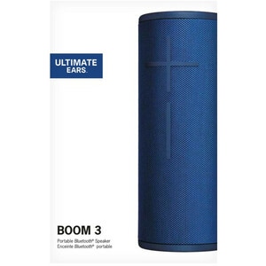Ultimate Ears BOOM 3 Portable Bluetooth Speaker System - Lagoon Blue - 90 Hz to 20 kHz - 360° Circle Sound - Battery Recha