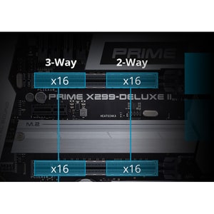 Asus Prime X299-DELUXE II Desktop Motherboard - Intel Chipset - Socket R4 LGA-2066 - Intel Optane Memory Ready - ATX - 128