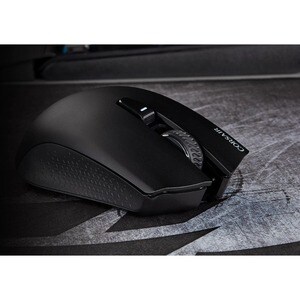 Corsair HARPOON RGB WIRELESS Gaming Mouse - Optical - Cable/Wireless - Bluetooth - 2.40 GHz - Yes - Black - USB Type A - 1
