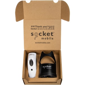 Socket Mobile SocketScan® S740, Universal Barcode Scanner, White & Black Dock - Wireless Connectivity - 495.30 mm Scan Dis
