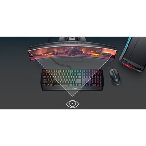 Dell S2721HGF 68.6 cm (27") Full HD Curved Screen Edge LED Gaming LCD Monitor - 16:9 - Black - 685.80 mm Class - Vertical 