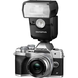 Olympus OM-D E-M10 Mark IV 20.3 Megapixel Mirrorless Camera with Lens - 0.55" - 1.65" - Silver - 4/3" Sensor - Autofocus -