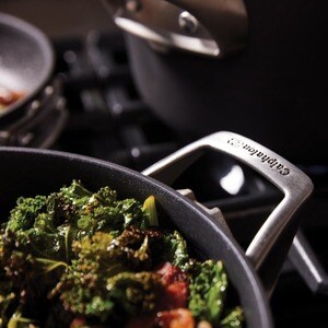 Calphalon Premier Cookware - - Hard Anodized Aluminum, Tempered Glass Cover, Stainless Steel Handle - Cooking, Sauteing - 