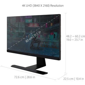 ViewSonic ELITE XG320U 32 Inch 4K UHD 1ms 150Hz Gaming Monitor with FreeSync Premium Pro, HDR 600, HDMI, DisplayPort, USB,