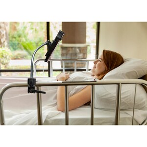CTA Digital Heavy-Duty Gooseneck Clamp Stand For 7-13In Tablets - 13" Screen Support - 1
