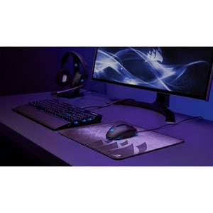Corsair NIGHTSWORD RGB Tunable FPS/MOBA Gaming Mouse - Optical - Cable - Black - USB 2.0 - 18000 dpi