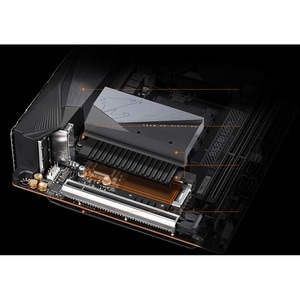 Aorus Ultra Durable B550I AORUS PRO AX Desktop Motherboard - AMD Chipset - Socket AM4 - Mini ITX - 64 GB DDR4 SDRAM Maximu