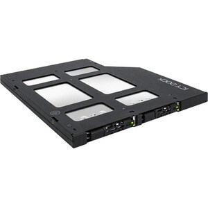 Icy Dock ToughArmor MB852M2PO-B Drive Enclosure for 5.25" PCI Express NVMe, M.2 Internal - Black - 2 x SSD Supported - 2 x