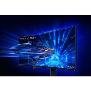 MI BHR5133GL 86.4 cm (34") UW-QHD Curved Screen LED Gaming LCD Monitor - 21:9 - Black - 34" Class - In-plane Switching (IP