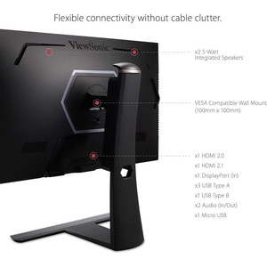 ViewSonic ELITE XG320U 32 Inch 4K UHD 1ms 150Hz Gaming Monitor with FreeSync Premium Pro, HDR 600, HDMI, DisplayPort, USB,
