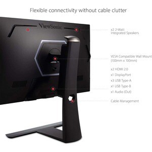 ViewSonic XG250 25" ELITE 1080p 1ms 280Hz IPS G-Sync Compatible Gaming Monitor with HDR400 and 99% AdobeRGB - 25" ELITE Ga