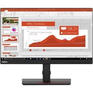 Lenovo ThinkVision T22i-20 21.5" Full HD WLED LCD Monitor - 16:9 - Raven Black - 22" Class - In-plane Switching (IPS) Tech