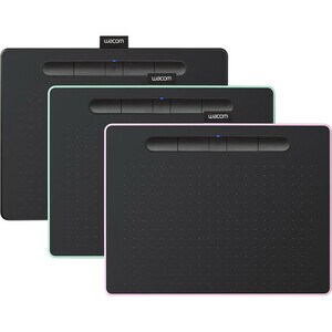 Wacom Intuos Wireless Graphics Drawing Tablet for Mac, PC, Chromebook & Android (medium) with Software Included - Black wi