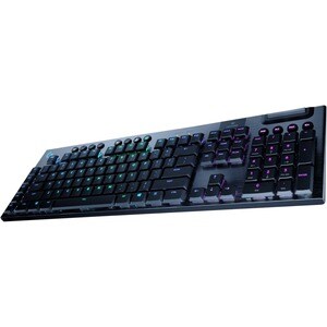 Logitech G915 Gaming Keyboard - Wireless Connectivity - USB Interface - English (US) - Black - Mechanical Keyswitch - Blue