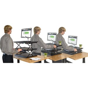 Uncaged Ergonomics CHANGEdesk - Adjustable Height Standing Desk Conversion - Up to 21" Screen Support - 30 lb Load Capacit
