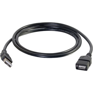 C2G USB Extension Cable - Type A Male USB - Type A Female USB - 1m - Black