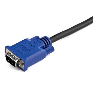 StarTech.com Cable KVM de 4 - Extremo prinicpal: 1 x Tipo A Macho USB - Extremo Secundario: 1 x HD-15 Macho VGA, Extremo S