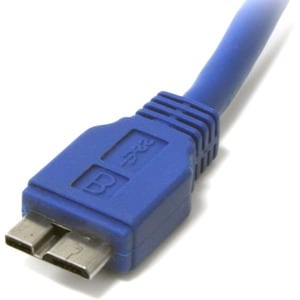 StarTech.com 3 ft SuperSpeed USB 3.0 Cable A to Micro B - Type A Male USB - Type B Male Micro USB - 3ft - Blue